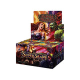 SuperSlam Flesh & Blood trading card game box on a white background