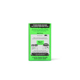 Green card game packaging with text and illustrations on a white background