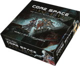 Core Space First Born miniatures game box with sci-fi artwork on a white background