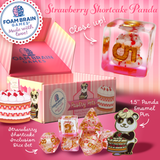 Foam Brain Games Strawberry Shortcake Panda product set on a pink background