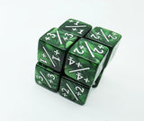 Foam Brain Games: D6 +1/+1 Dice Counters - Pearl Green (8)