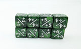 Foam Brain Games: D6 +1/+1 Dice Counters - Pearl Green (8)