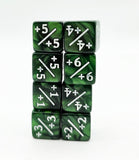 Foam Brain Games: D6 +1/+1 Dice Counters - Pearl Green (8)