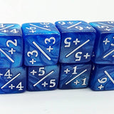 Foam Brain Games: D6 +1/+1 Dice Counters - Pearl Blue (8)
