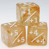 Foam Brain Games: D6 +1/+1 Dice Counters - Orange/White (8)