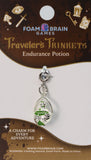 Charm for every adventure on a Foam Brain Games card