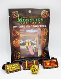 Packaged product for 'Lost Tome of Monsters Volume 2' with foam dice on a white background