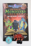 Foam brain games Lost Tome of Monsters Volume 2 with figures and dice on a white background
