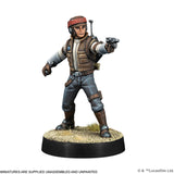 Model figure of a character from a science fiction setting on a white background