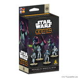 Star Wars Legion Republic Specialists toy figure set packaging on a white background