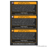 Cardback of E-Web Heavy Blaster Team miniature from Atomic Mass Games with text and branding.