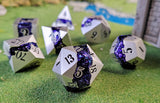 Galactic Flume 7-Piece Metal Dice Set