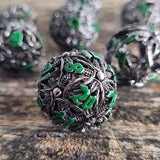 Forged Gaming: Hollow Metal 7ds - Sylvan Spheres - Silver/Green