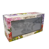 Floral Dragons model kit packaging with floral designs on a white background