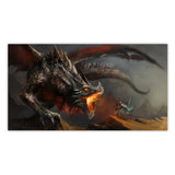 Illustration of a dragon with a dark background