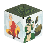 A 3D cube puzzle featuring characters from The Legend of Zelda: A Link to the Past, with illustrations of Aang and Tarkor on the sides and the Airbender symbol on the top face, set against a plain white background.