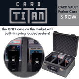 Card Titan: Card Vault Trading Card Storage Box - 3 Row - Black