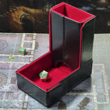 The Keep: Compact Magnetic Dice Tower and Dice Tray - Red