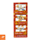 Card game packaging with instructions and FoxMind logo