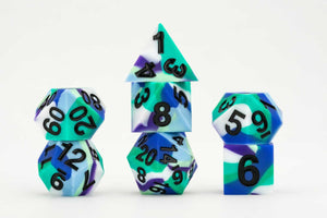 Metallic Dice Games: Sharp Edge Silicone Rubber Dice - Gay Men Pride (7)