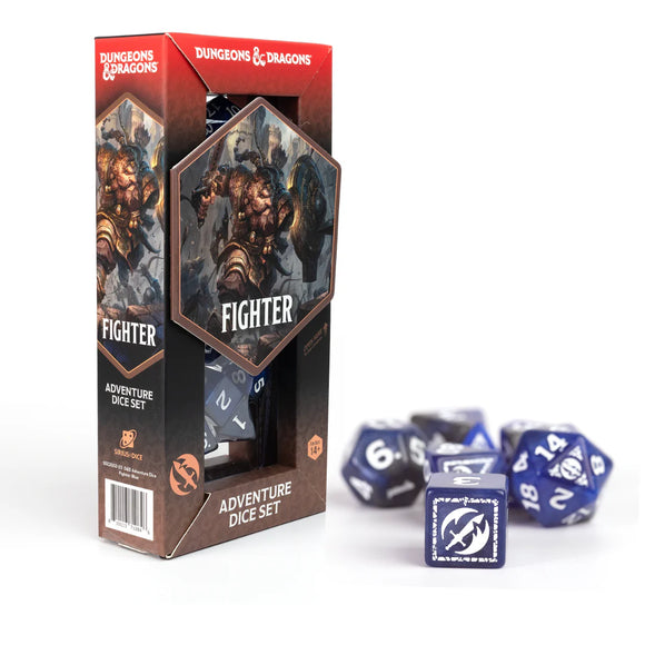 D&D: Adventure Dice Set - Fighter Blue