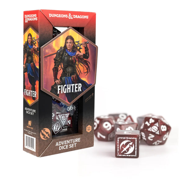 D&D: Adventure Dice Set - Fighter Red