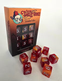 Baron Smelly Bones: Scented Dice - Fireball Char Dice Set