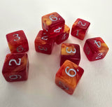 Baron Smelly Bones: Scented Dice - Fireball Char Dice Set
