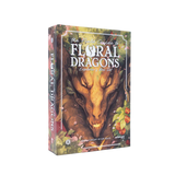 Board game box for 'Floral Dragons' on a white background