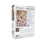 Scroungercraft x Floral Dragons puzzle box with artwork and branding on a white background