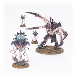 Three fantasy miniatures on a white background