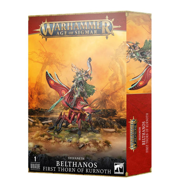 Warhammer Age of Sigmar game box featuring Sylvaneth Belthanos figurine