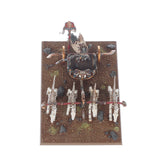 Model of a character with a bow and arrows on a textured base