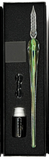 Calligraphy pen set with ink bottle in a black box