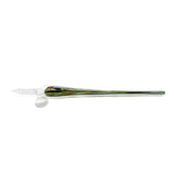 Glass pipe with a white background