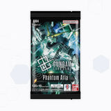Gundam Card Game Phantom Aria packaging with Bandai Namco branding on a white background
