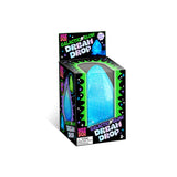 Boxed 'Galactic Glow Dream Drop' product with blue glowing object on a white background