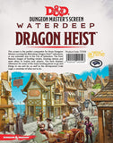 Dungeon Master's Screen for Waterdeep Dragon Heist with city street scene illustration