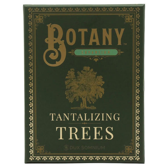 Box of 'Botany' with a tree illustration on a green background