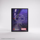 Framed poster with Spider-Man design and Marvel and Magic: The Gathering logos on a white background