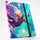 Notebook with superhero design on a white background