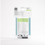 Packaging of sleeves with size and brand information on a white background