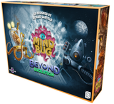 Board game box for 'Mind Bug Beyond Evolution' with sci-fi design elements.
