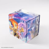 Colorful card game box with fantasy design on a white background