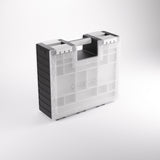 Gray and white carrying case with 'GAMEGEN' branding on a light gray background