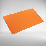 Orange cutting board on a gray background