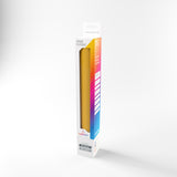Packaged product with colorful design on a white background
