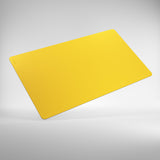 Yellow cutting board on a gray background