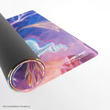 Colorful gaming mat with Gamegenic branding on a white background
