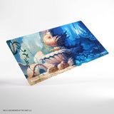 Fantasy-themed mouse pad with dragons on a white background